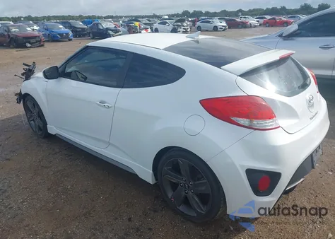 2015 Hyundai Veloster Turbo z USA, uszkodzony, nr VIN KMHTC6AEXFU223001